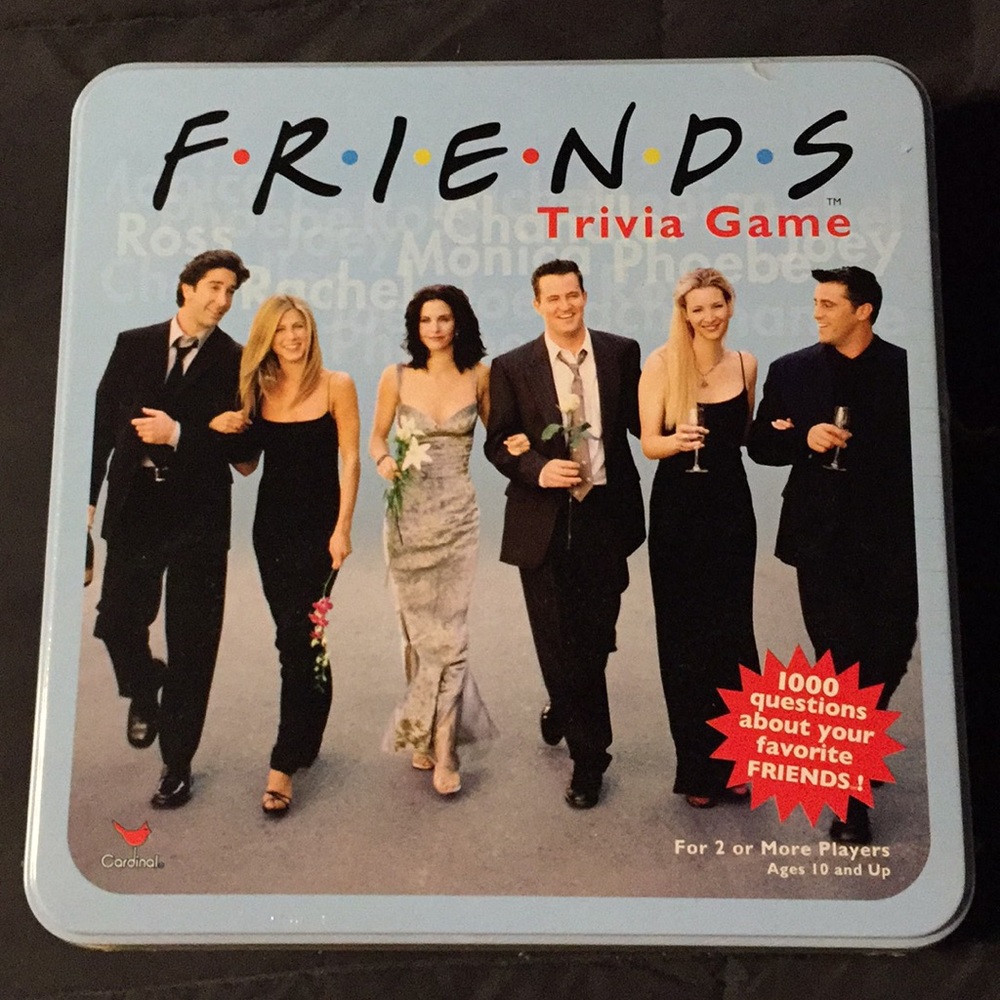 FRIENDS trivia game in collectors tin (2002)